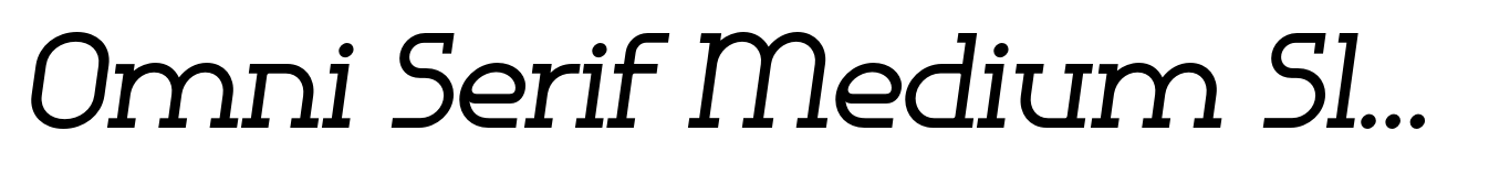 Omni Serif Medium Slanted